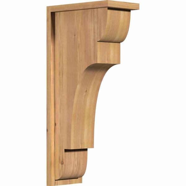 Ekena Millwork New Brighton Smooth Corbel w/Backplate, Western Red Cedar, 7 1/2"W x 14"D x 30"H COR08X14X30NEB01SWR - main